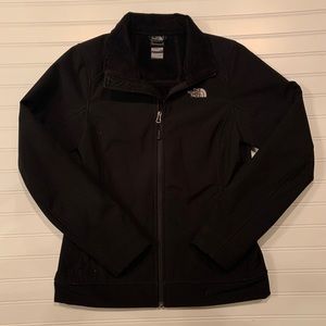 North Face fur lined black jacket